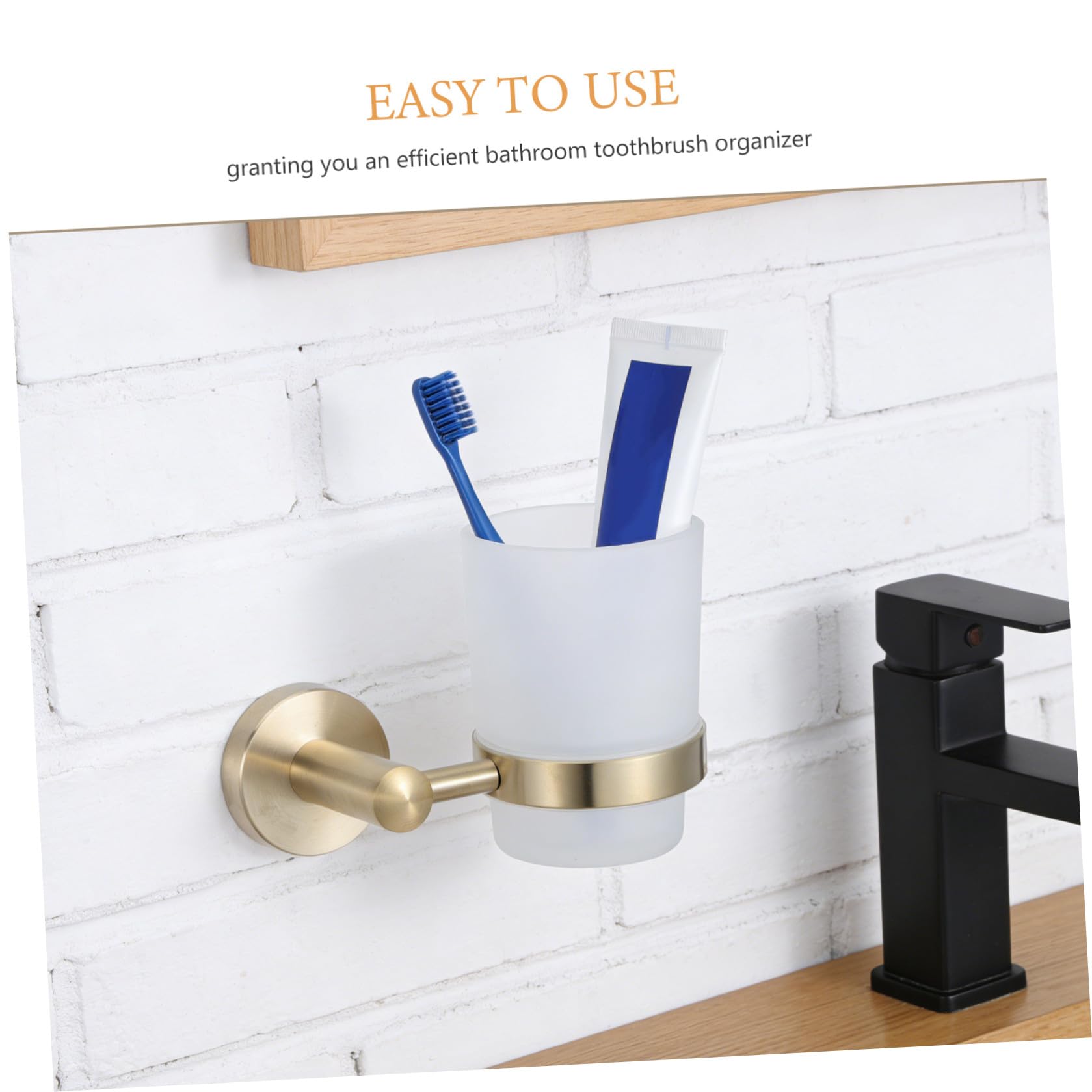 Portacepillos de Dientes Higienizante de Pared para Baño Acero