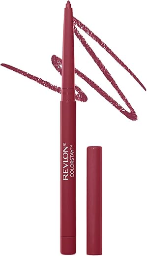 Revlon Lip Liner, Colorstay Face Makeup with Built-in-Sharpener, Longwear Rich Lip Colors, Smooth Application, 670 Wine