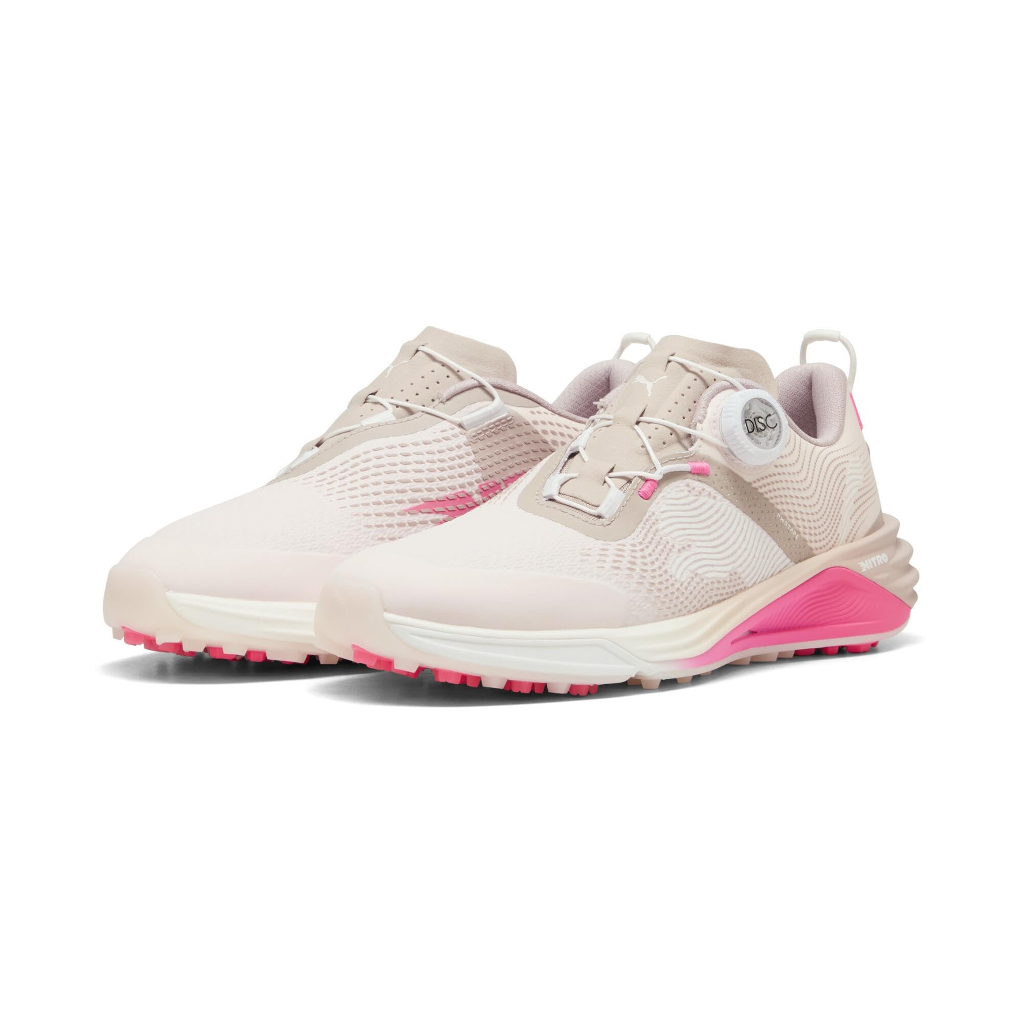 ★新品★PUMA ゴルフシューズ DISC ホワイト ピンク Amazon.co.jp: PUMA: ゴルフシューズ
