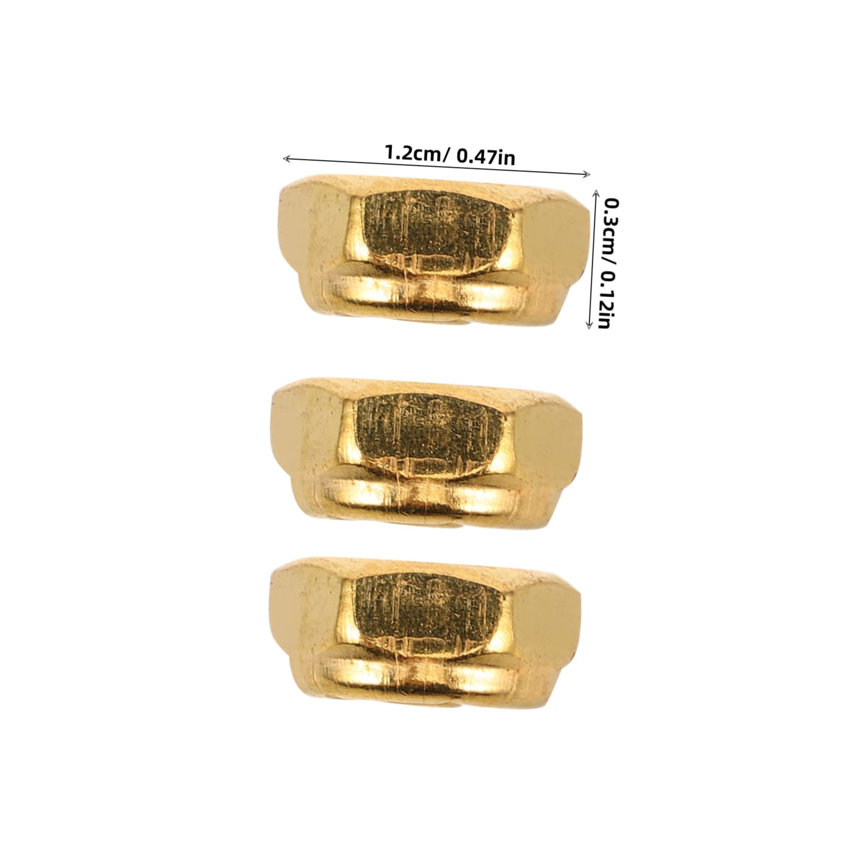 Abaodam 32pcs Skateboard Accessories Self-Locking Nuts Scooter Nuts Skateboard Repair Hardware Truck Nuts Skateboard Truck Hardware Skateboard Speed Washers Skate Trucks Metal Golden