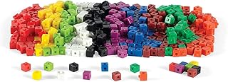 hand2mind Centimeter Cubes, Math Linking Cubes, Plastic Cubes, Snap Blocks, Color Sorting, Connecting Cubes, Math Manipulatives, Counting Cubes for Kids Math, Math Cubes, Math Counters (Set of 500)