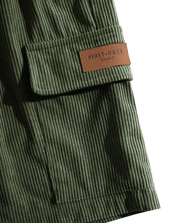 Image of Samfor Shorts for Men || Authentics Classic Men's Ribbed Polycotton Relaxed Fit Cargo Stretch Shorts || Lightweight & Quick Dry || Men Shorts Casual ||Shorts Pant for Men