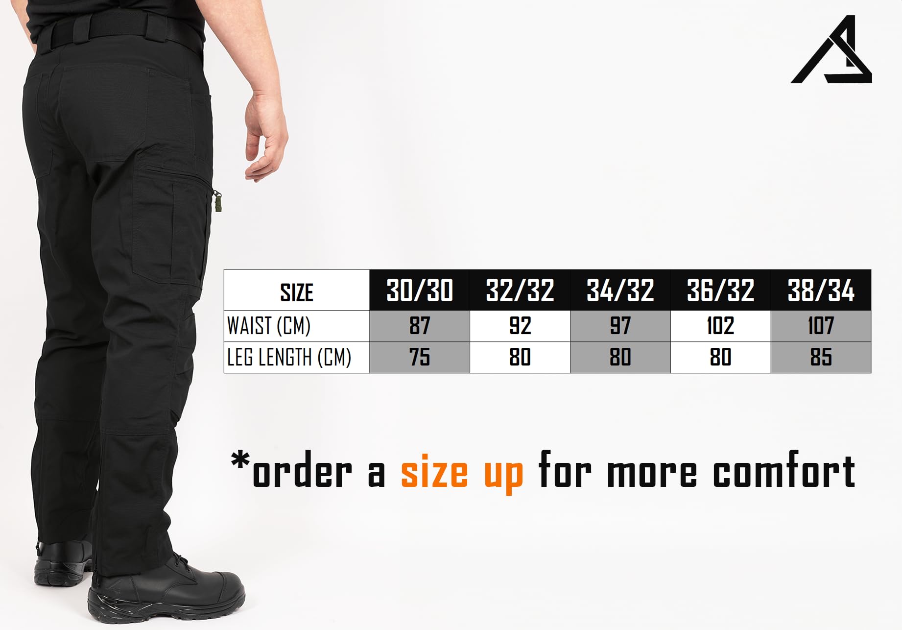 ACE Schakal Einsatzhose - Taktische Ripstop-Hose lang für Herren - Wanderhose mit 35% Baumwolle für Männer