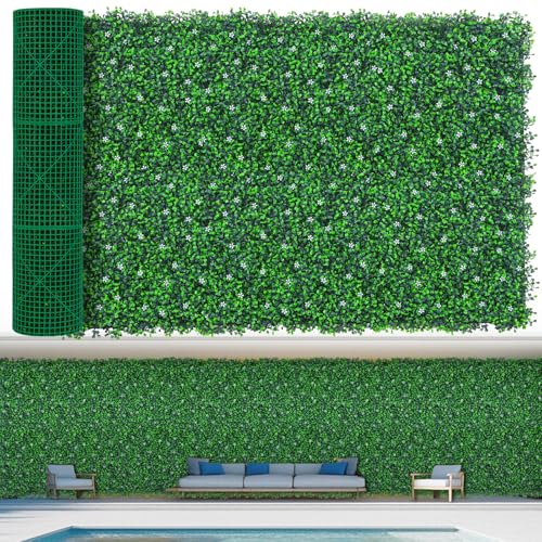 EverNture 48"x120"(40 SQFT) Grass Wall Panels, Artificial Grass Backdrop, Fake