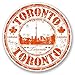 Price comparison product image 2 x 20cm/200mm Toronto Canada Vinyl SELF ADHESIVE STICKER Decal Laptop Travel Luggage Car Bike Sign Fun #5828
