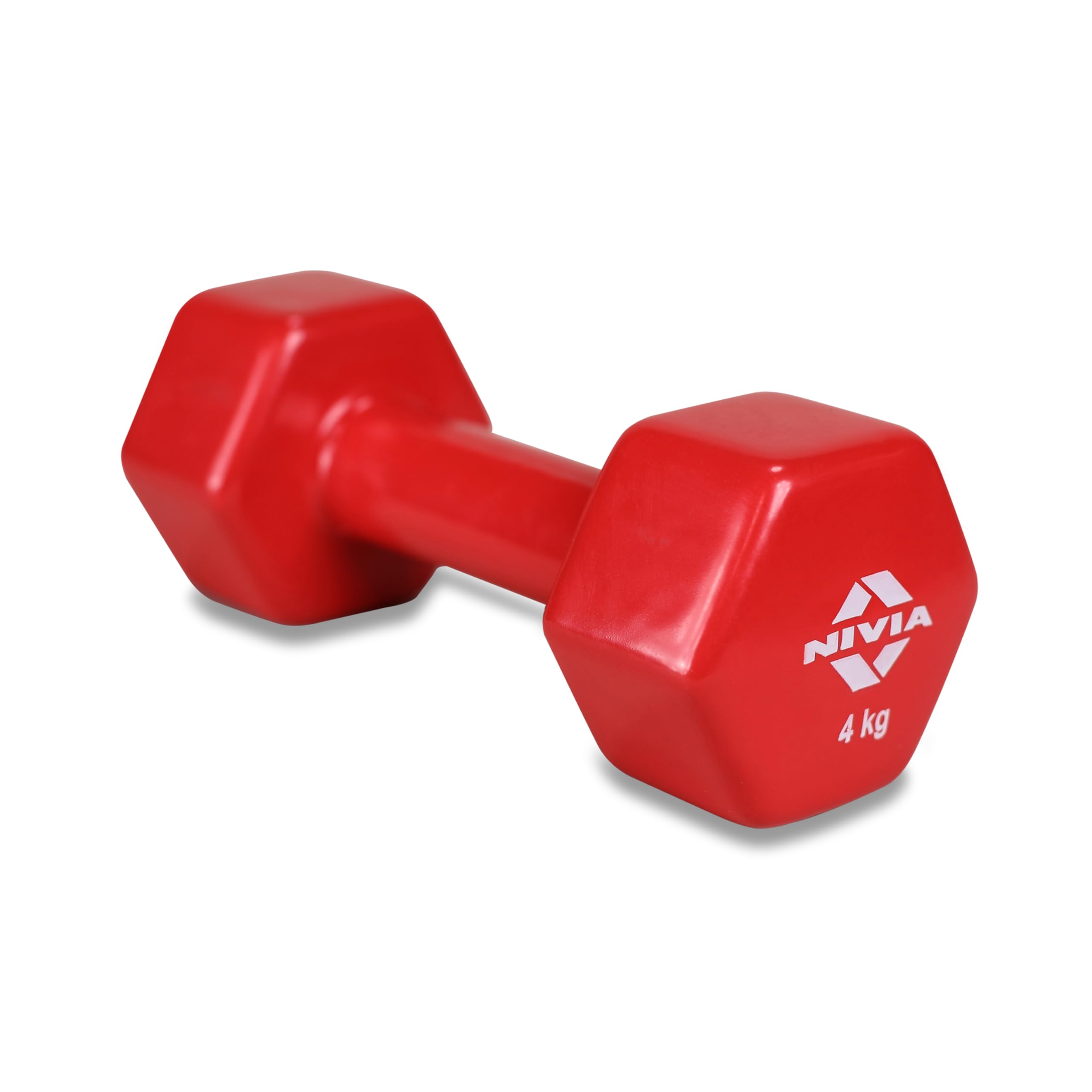 Nivia Vinyl Dumbbells for Hand Weights, Strength Training, Full Body Workout, Weight Loss & Exercise, Fitness Training, For Men & Women for Home Workouts, and Gym Equipment Set of 4 Kg Dumbbells (Red) (B08QGNXZZ7) Amazon Price History, Amazon Price Tracker