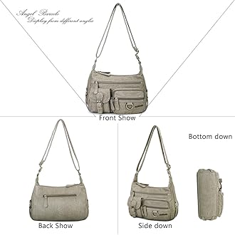 Angel Barcelo Cross body Shoulder Bag Women Soft PU Leather Purses and Handbags