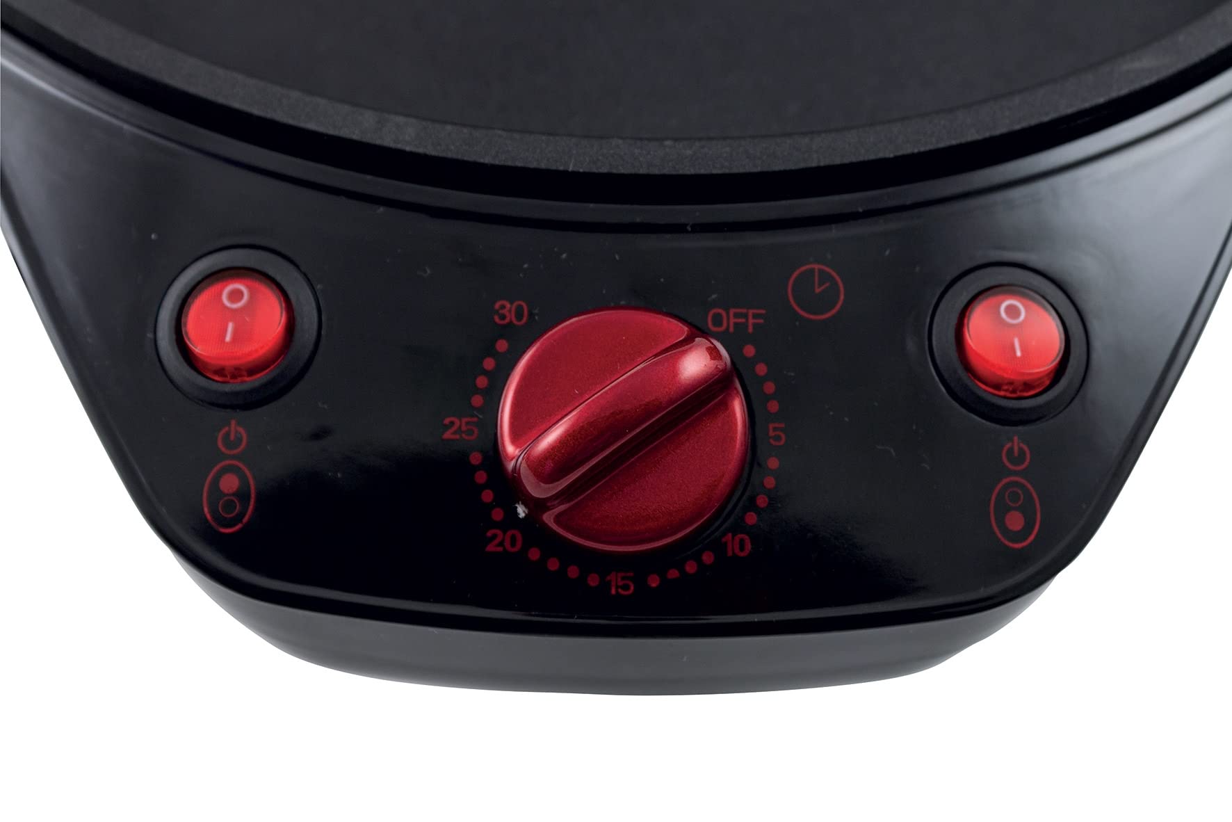 Galileo Casa 2192057 Pizza Grill con Apertura 180 Gradi, 1200W, Rosso