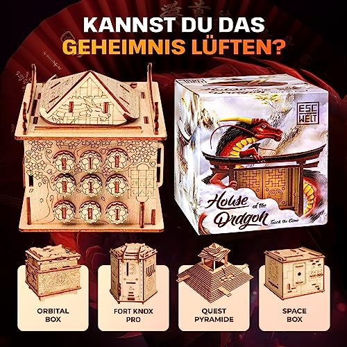 ESC Welt House of Dragon - Escape Room Spiel - Geschenke für Männer und Frauen - 3D Puzzle Box Spiele aus Holz für Erwachsene und Kinder… – Ansicht 6
