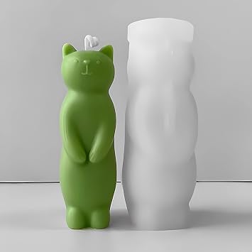Standing Cat Silicone Molds, Cats Candle Mold for Soap Soy Wax DIY Handcraft, Animal Epoxy Resin Mold for Party Home Dinner Festive Days Decoration