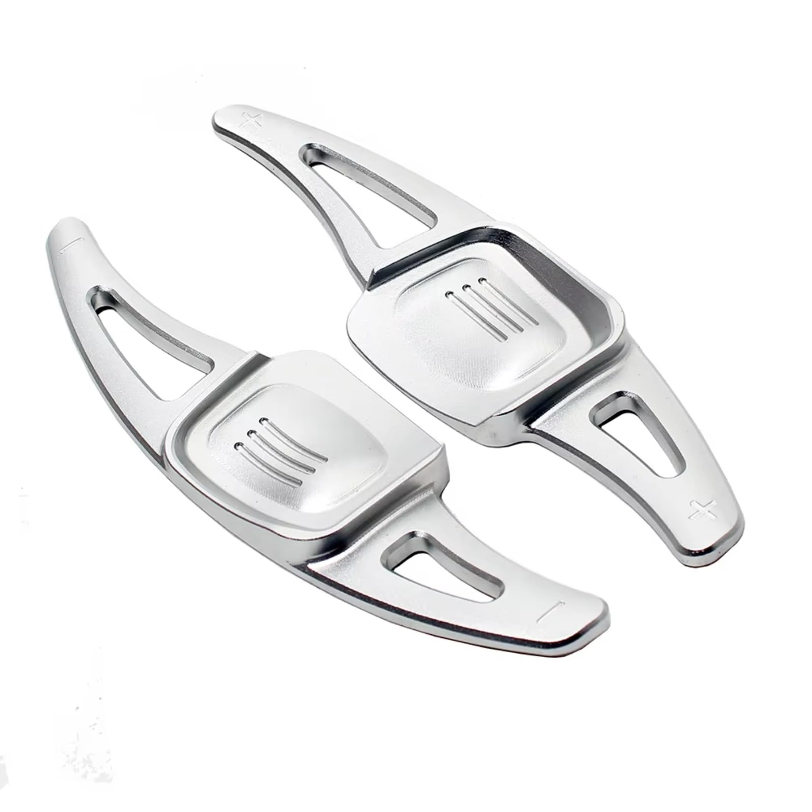 ZTGUIOQ Paddle Shifter Extensions Compatible with Vw for Golf for Polo Car Steering Wheel Shift Paddles Shifter Extension(Silver)