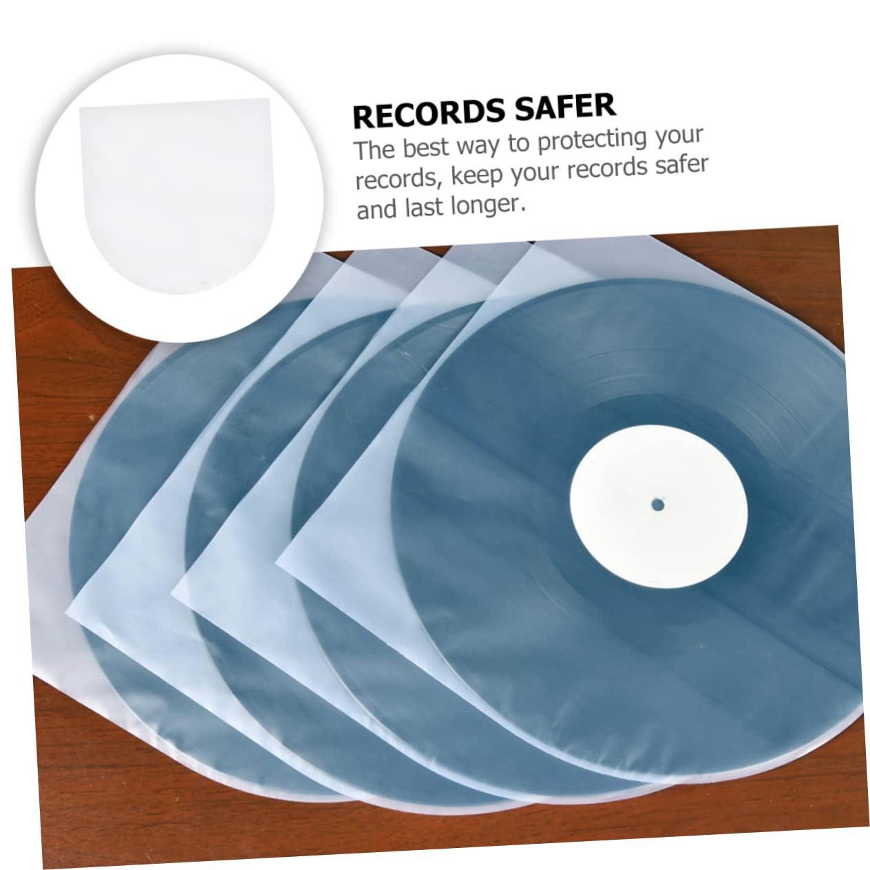 PRETYZOOM Cover Schallplatten 400 Stück Schallplattentasche Schallplatten Pe Hülle RSD Schallplatten Schutztasche Album Schutzhülle Transparente Albumhülle Albumcover Antistatische