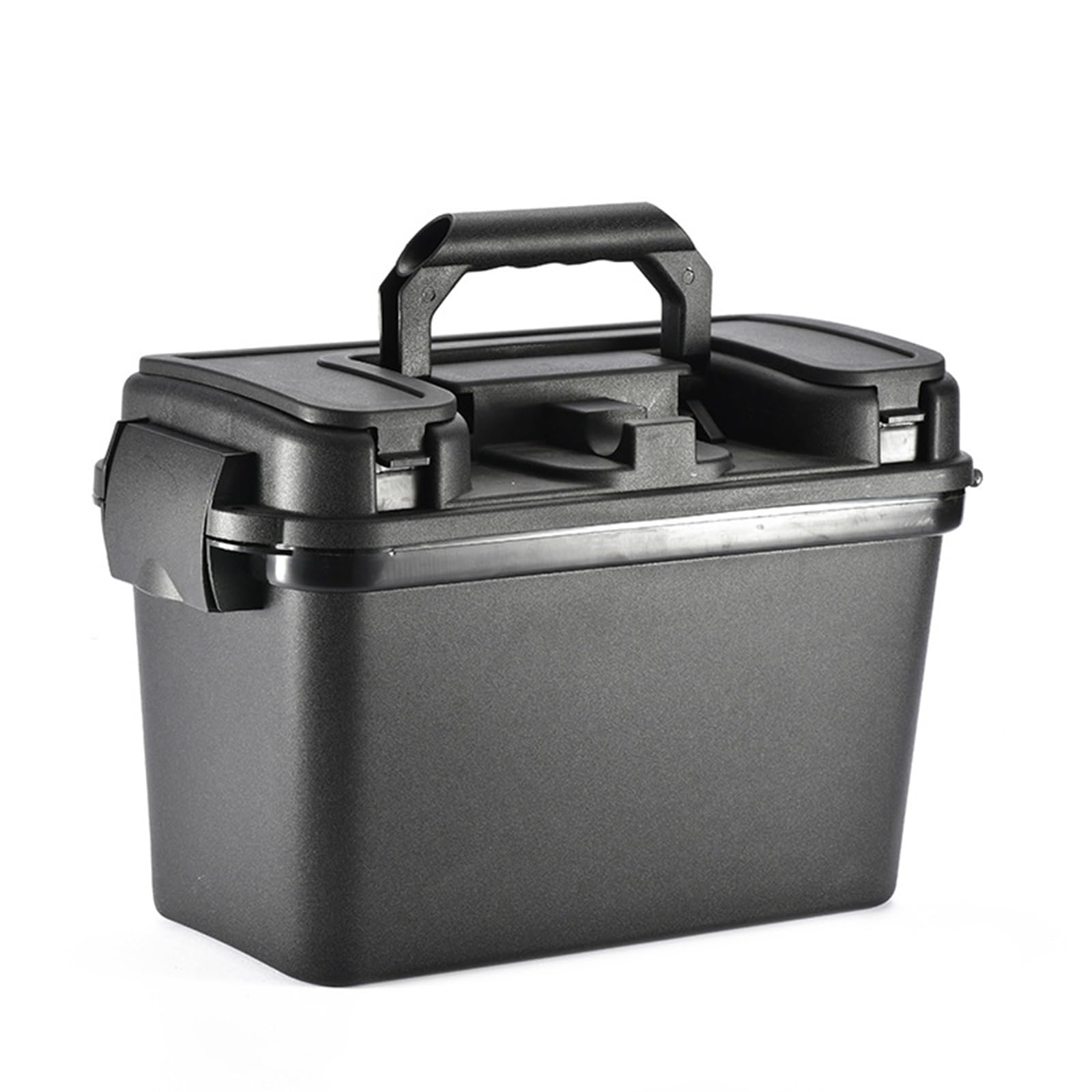 Msioytog Multicolor Duty Watertight Fishing Tackle Organizers Portable Angler Tool Container With Lockable Lid For Gear Protections Angling Equipment Organizers