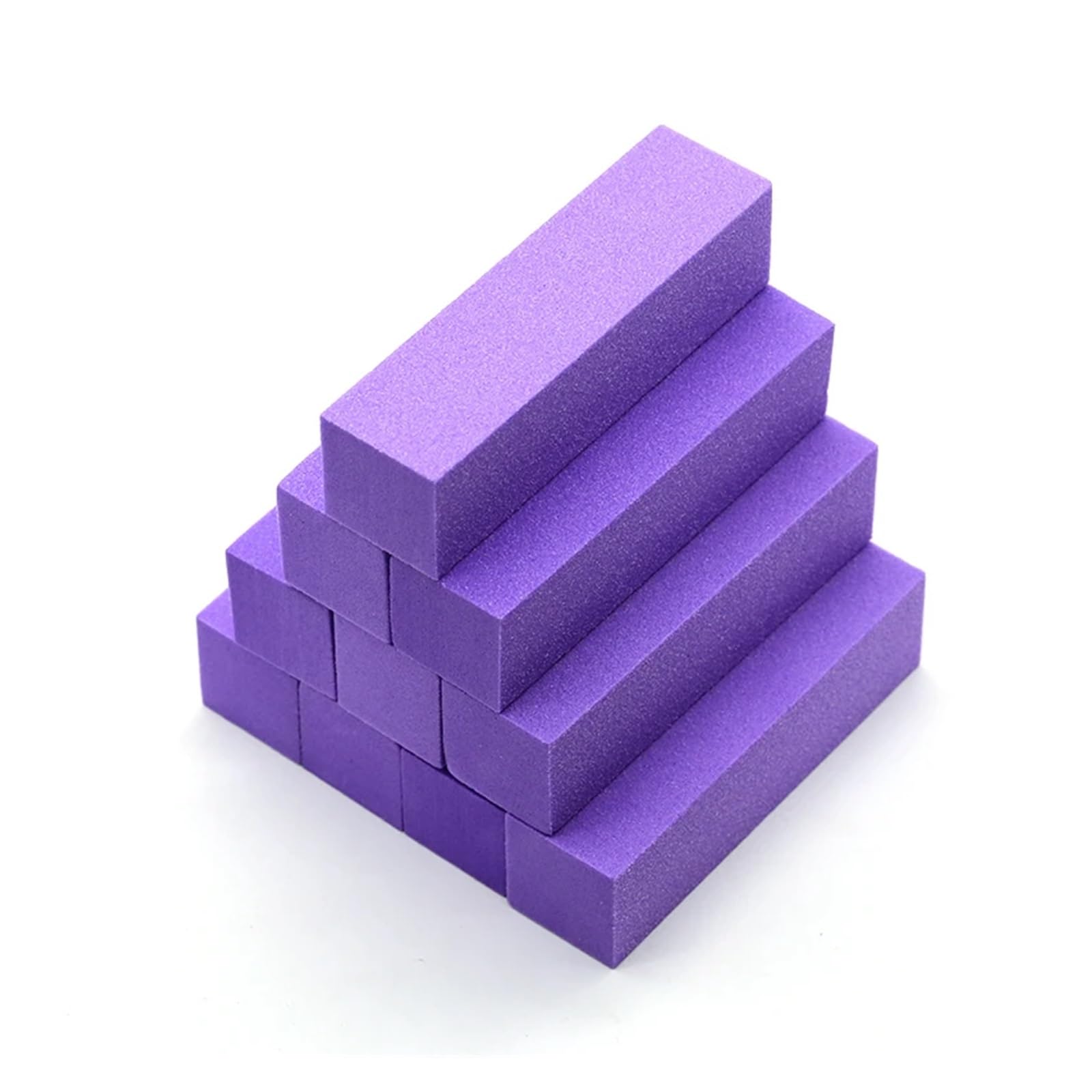 gąbki szlifierskie,papier ścierny na sucho i mokro 5/10 szt. Gąbka do polerowania paznokci, bloki polerskie, pilniki, bloki szlifierskie, polerowanie(Purple,10pc)