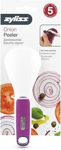 Miniatura 4 de Zyliss Pelador de cebolla - Manual, pelar cebollas con cómodo agarre ergonómico - Kichen Gadget