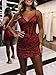 Noras dress Sequin Spaghetti Straps Homecoming Dress Short 2025 V Neck Hot_Pink Bodycon Corset Waist Cocktail Dresses for Teens 2