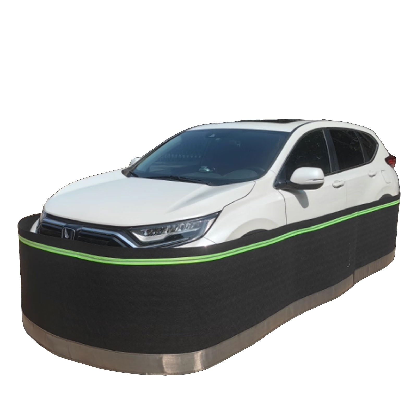 Barriera anti-topi per auto, gonna regolabile con striscia riflettente, doppio velcro a prova di roditori, gonna per camper e camper