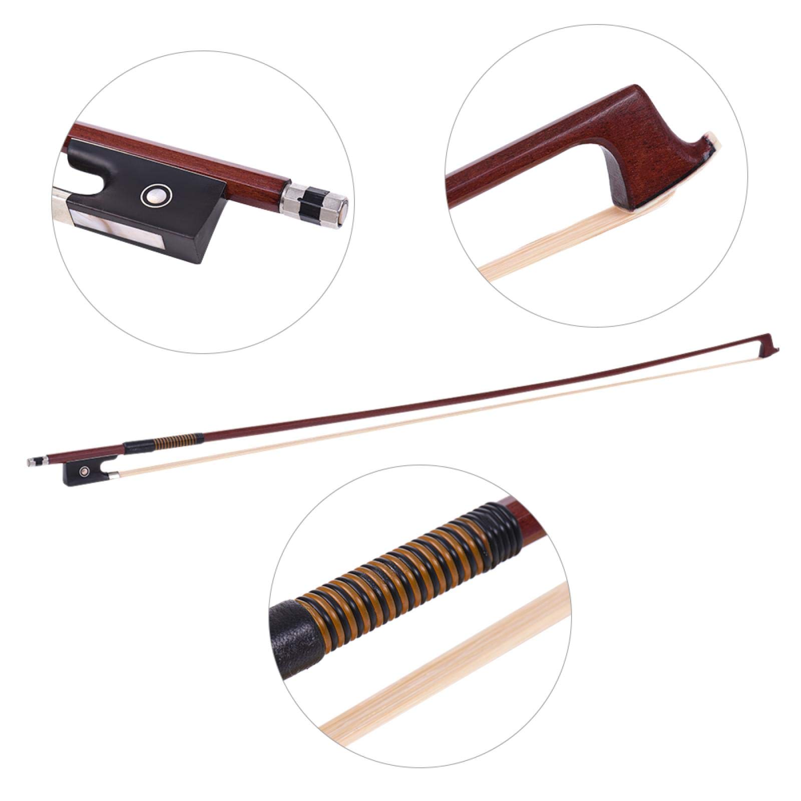 4/4 legno massello silenzioso violino elettrico violino corpo acero tastiera in ebano pioli con musica accessori neri