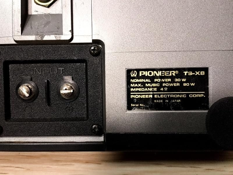 Amazon.co.jp: 旧車 当時物 PIONEER TS-X8 Carrozzeria パイオニア 