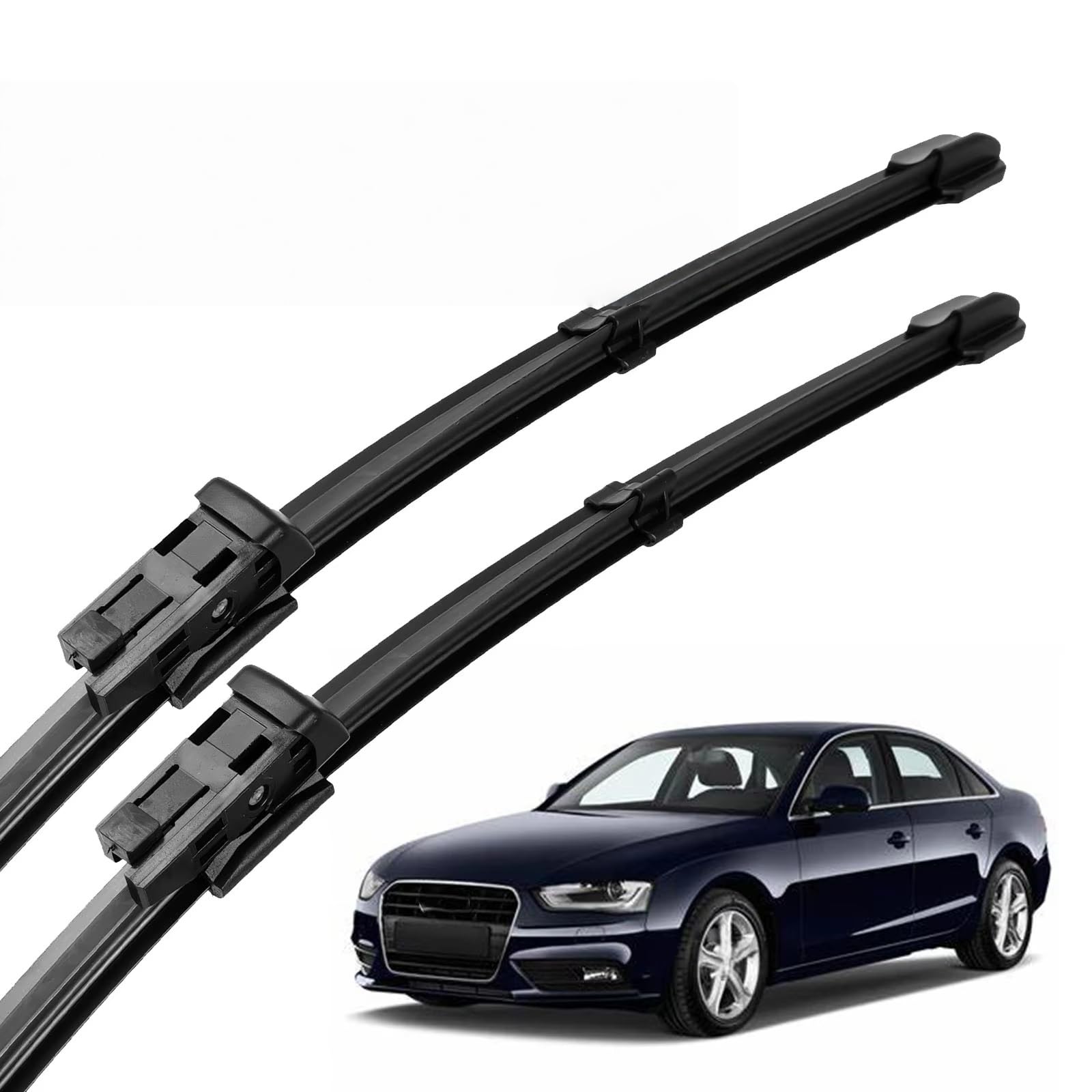 PAPEP Windscreen Wiper Blades for Audi A4 B8 B9 Allroad 2008-2023, Front Replacement Wipers OEM Quality Water Repellent Rubber Automotive Windshield