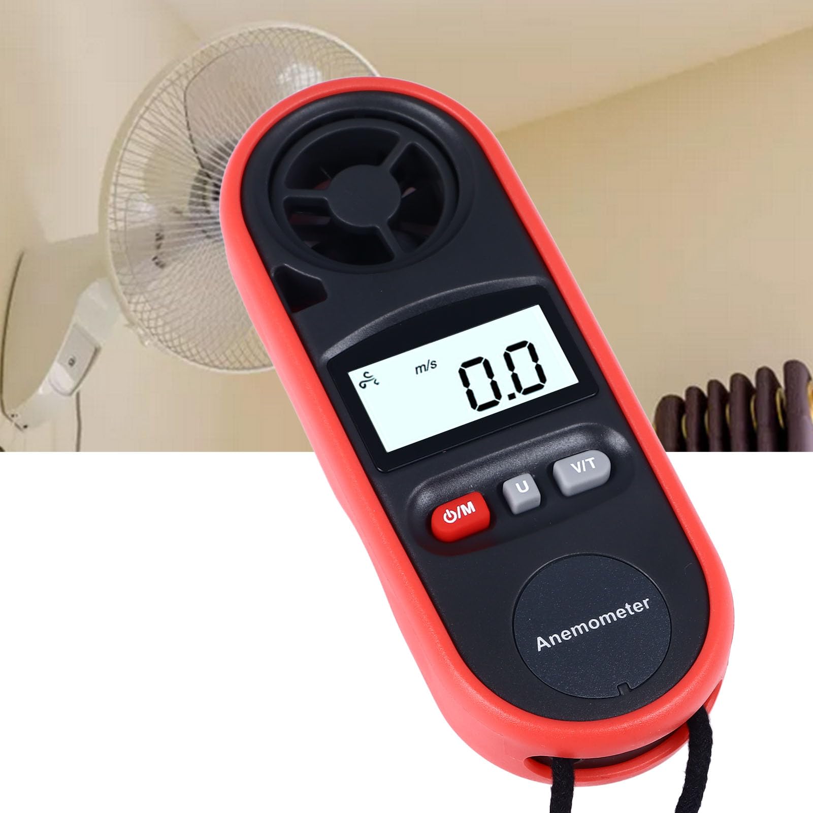 Anémomètre Numérique Portatif WT816A, Compteur de Vitesse du Vent, Testeur de Débit D'air pour Drones de Tir HVAC