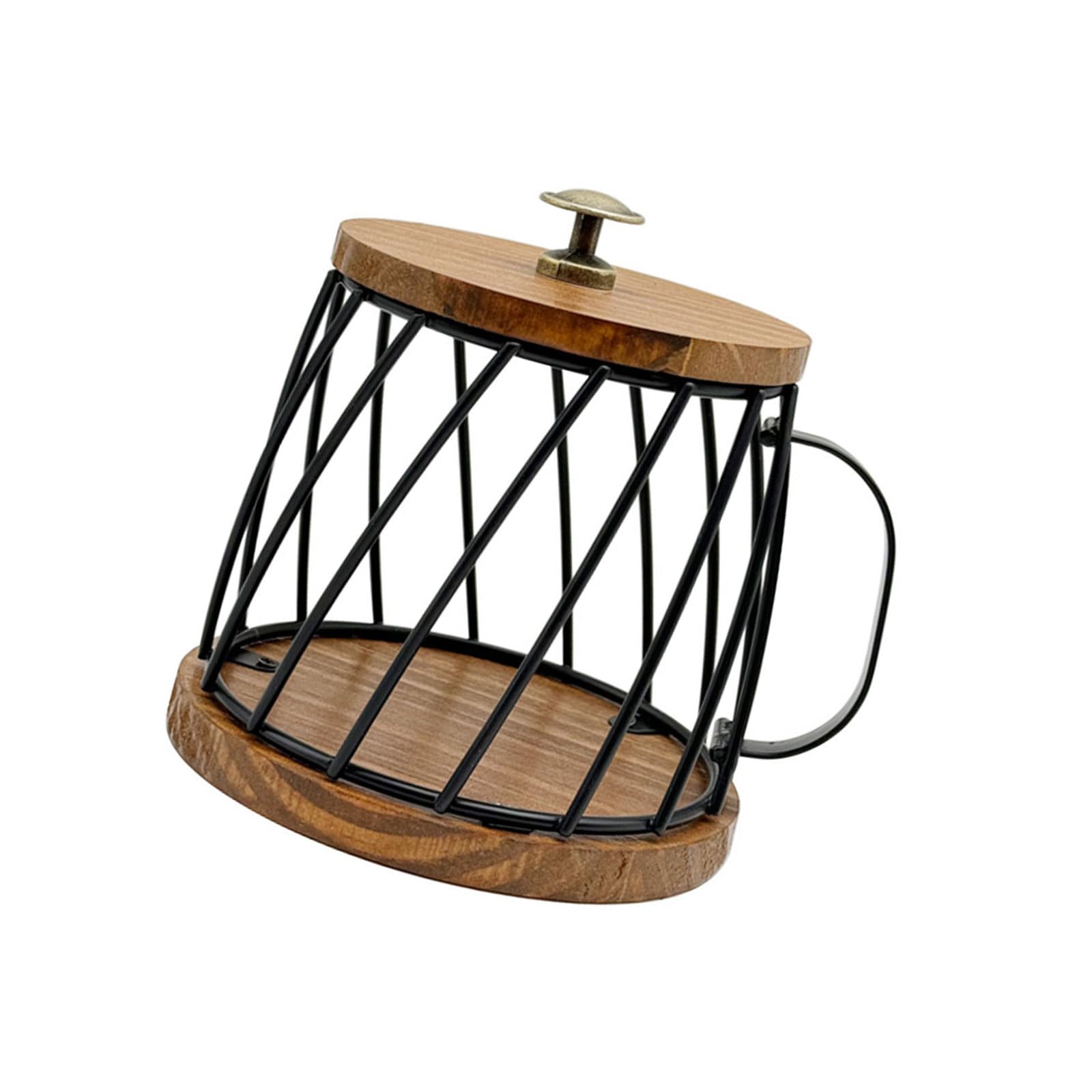 carotoe Practical Sturdy Coffee Storage Basket with Covers Home Decoration for Neat Arrangement of Coffee Accessories Use Accessories Holder