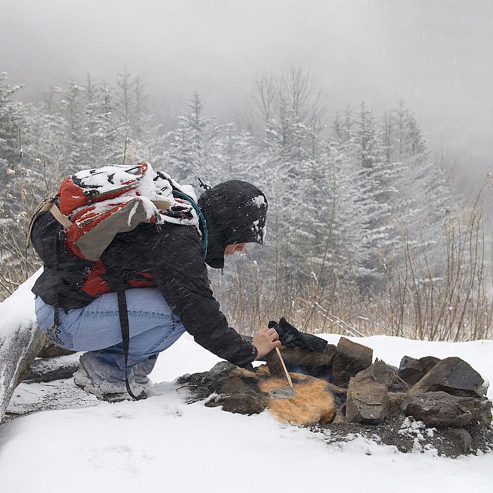 SUPVOX Jute Fire Starter Tool Easy Spark Starter for Camping Outdoor Adventure