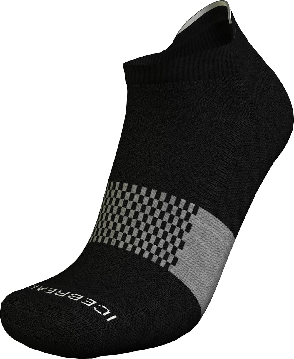 Icebreaker - M Multisport Light Micro - BLACK/SNOW/METRO HTHR