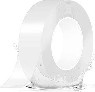 GAOHUI Double Sided Tape Heavy Duty, 3 Metre Nano Adhesive Tape, Removable Reusable Traceless Transparent Tape for Photos Wall, Posters, Kitchen, Party (3M x 2CM x 1MM)