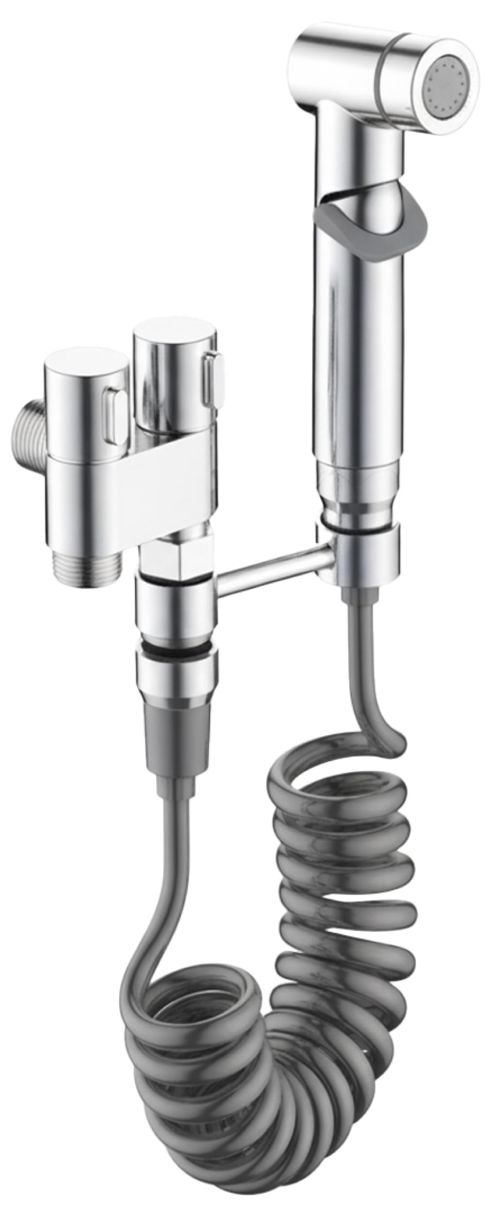 Aqua Earth Stainless Steel Bidet Sprayer | Handheld Shattaf Toilet Spray | Baby Cloth Diaper Sprayer | Wall or Toilet Mount