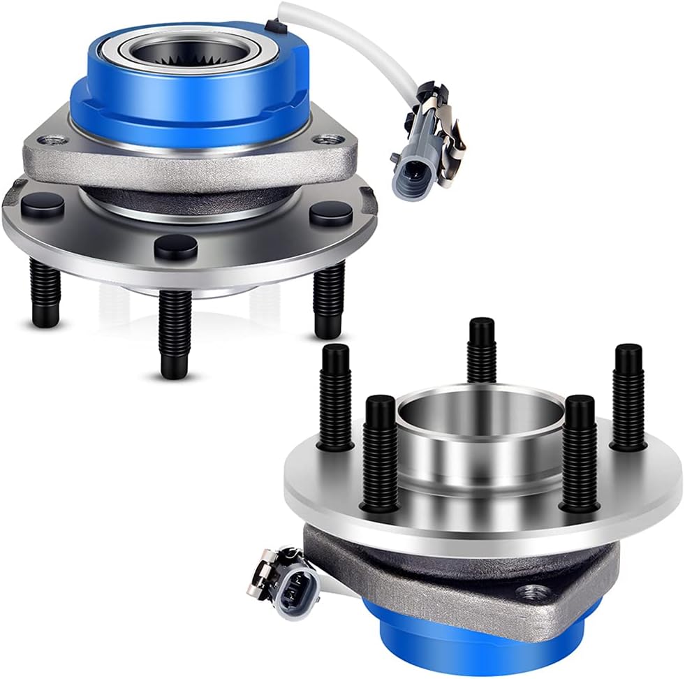 SCITOO 2pcs Front Wheel hub Bearing 513121 for Buick Lacrosse,Lesabre,Park Avenue,Rendezvous,Riviera for Cadillac DeVille,Eldorado for Chevrolet Impala for Pontiac Grand Prix 5 Lugs W/ABS