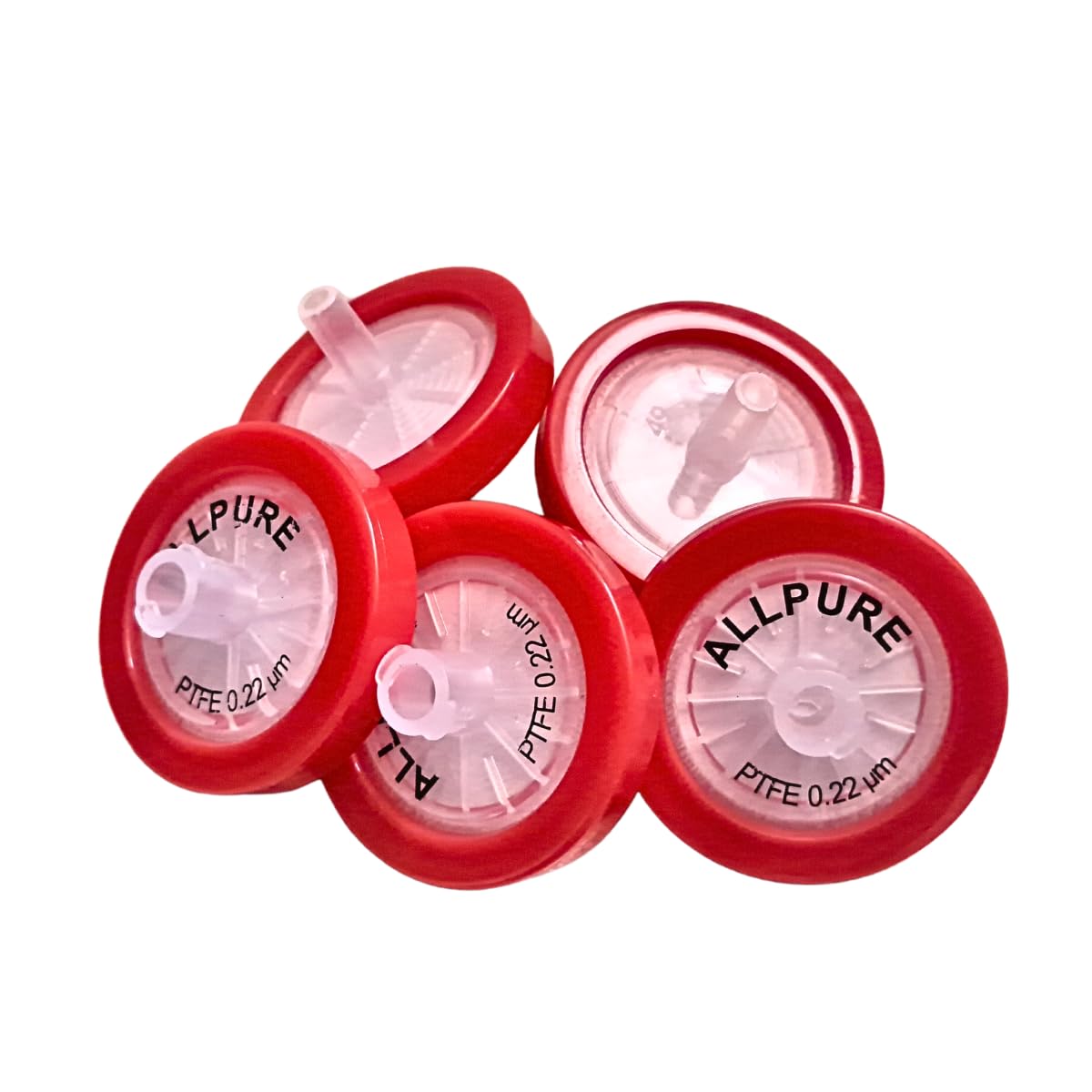 AANIJ® All pure Syringe Filter Hydrophobic PTFE Membrane Disc, 0.22 μm Pore size 25 mm Diameter, PP Housing, Non-Sterile Pack of 10 - Image 4 thumbnail