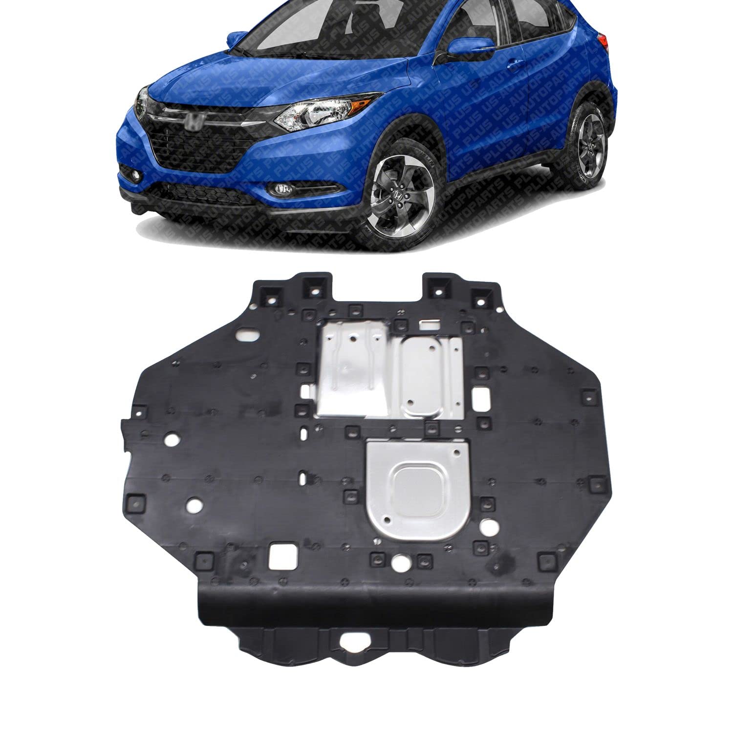 New Front Engine Splash Shield Under Cover Plastic for 2016-2022 Honda HR-V Direct Replacement 74111T7WA00