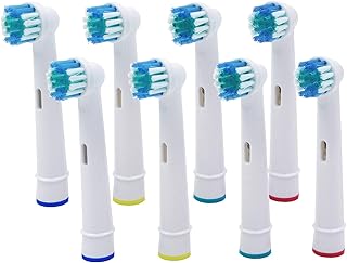 LEZHISNUG Replacement Brush Heads Compatible with Electric Toothbrush 4/8/12/16/20 Count For Braun oral B D12,D16,D29,D20,D32,OC20,D10513, DB4510k 3744 3709 3757 D19 OC18 D811 D9525 D9511 (8)