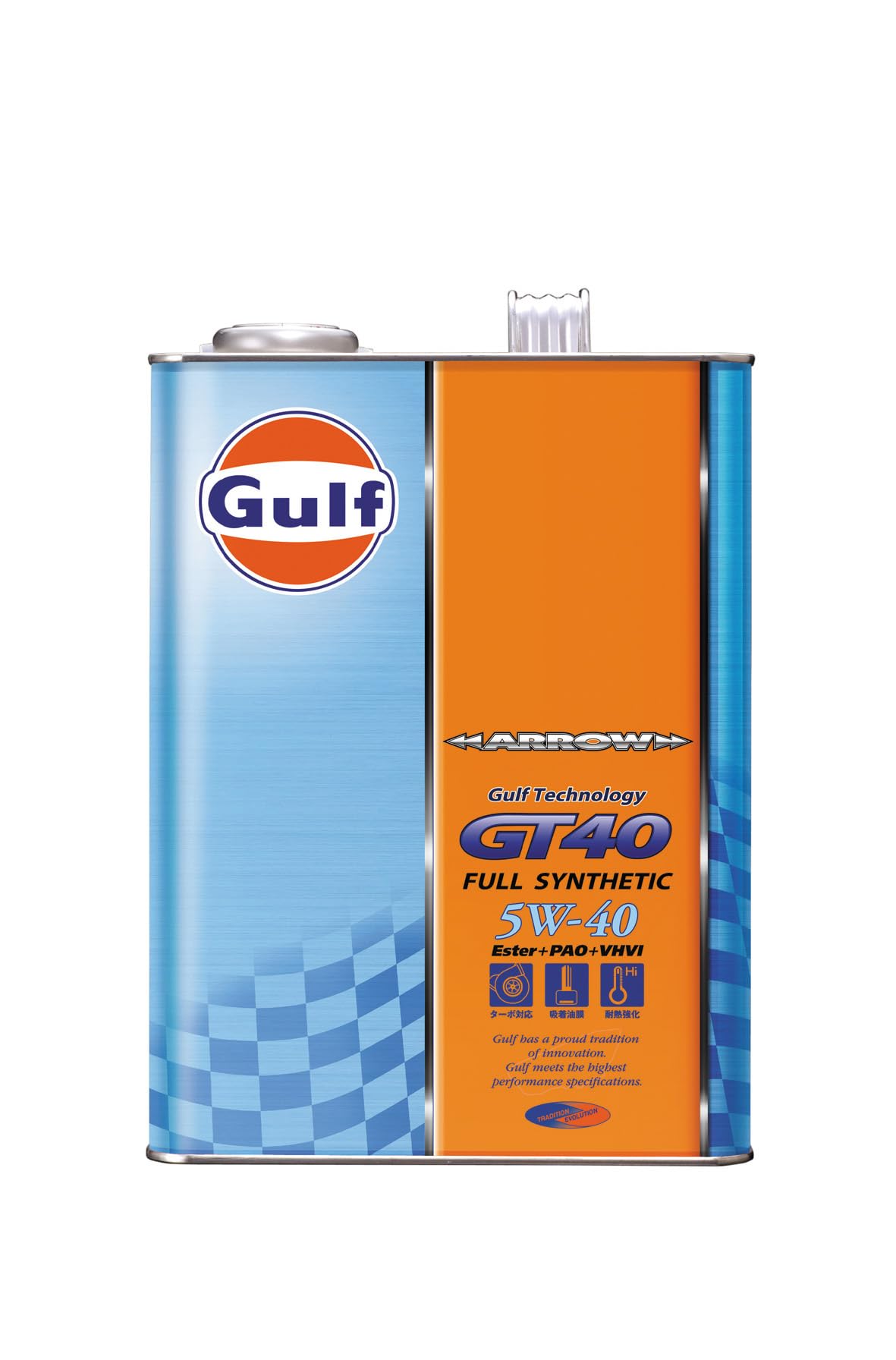 ガルフ(Gulf) エンジンオイル ARROW GT40 5W-40 Full…