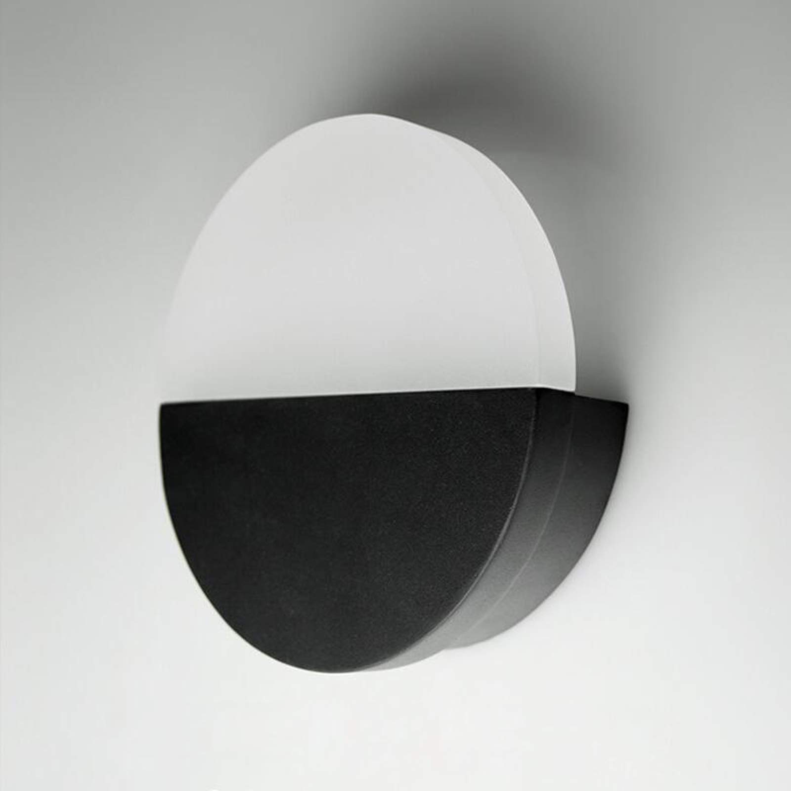 Chrasy Appliques Murales LED Décoratif 4W Applique murale LED Ronde Moderne Créatif en Fer Lampe Murale Coucher de Soleil Applique Lumiaire Blanc Chaud (Noire)
