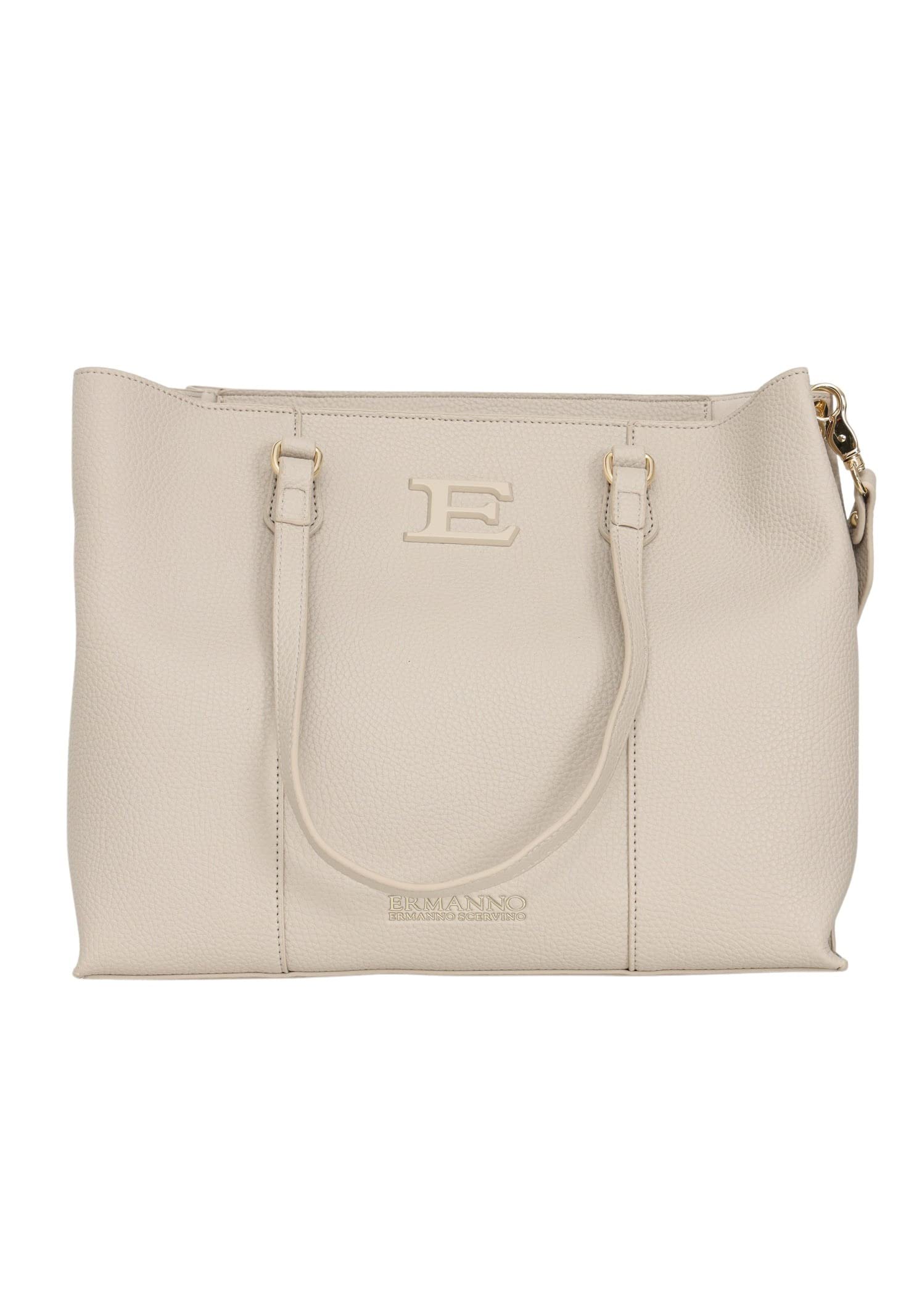 Ermanno ScervinoFaux Leather Shoulder Bag with 2 Compartments with Double Handles