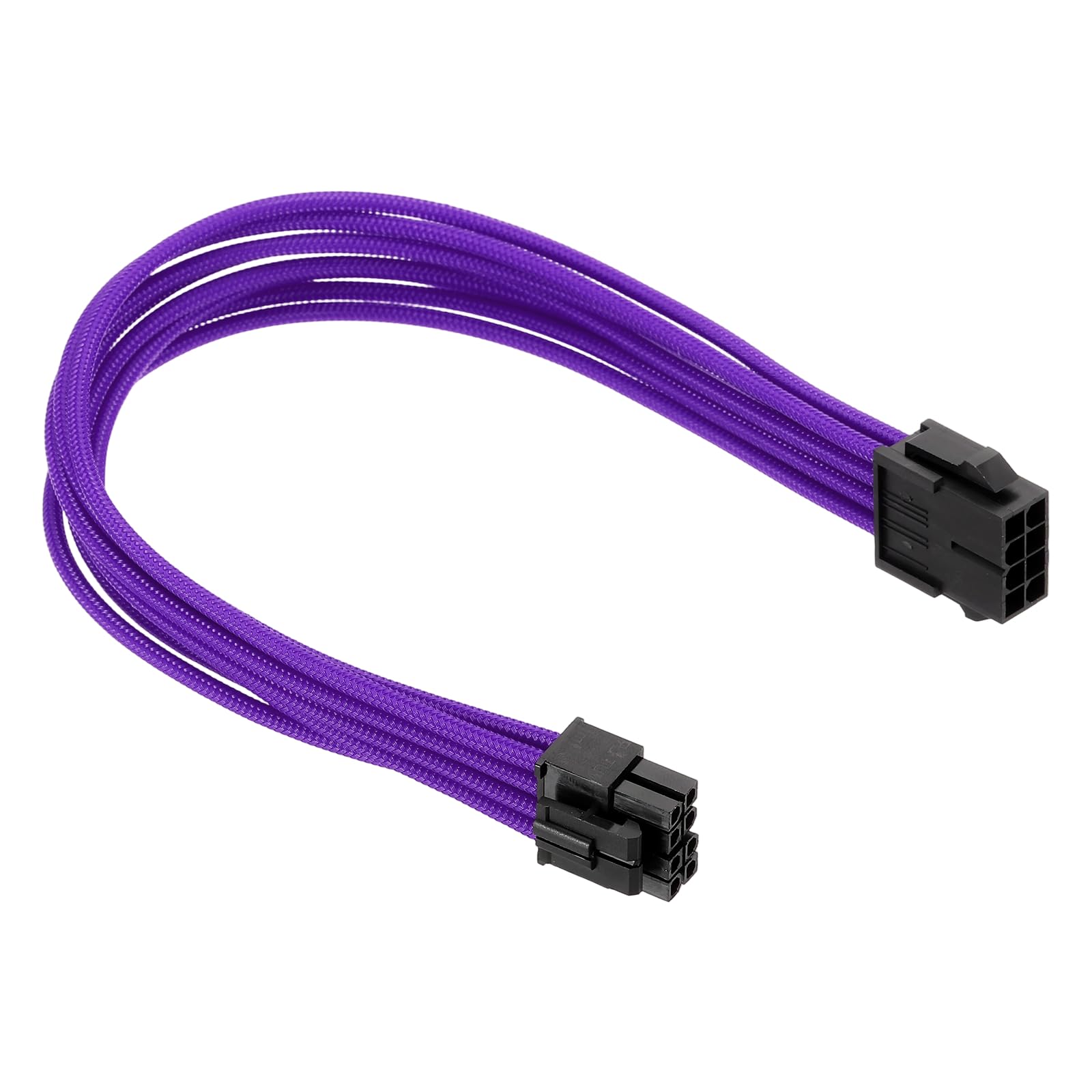 PATIKIL CPU Power Cable Male to Male 12"(30cm) 18AWG 12V, Black Purple
