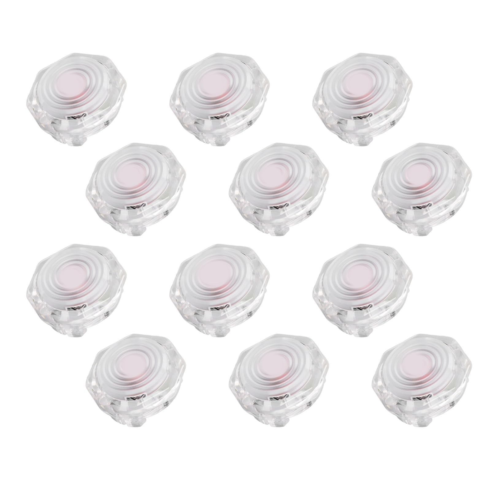 Yinhing Set di Pulsanti Professionale POM da 12 Pezzi per Joystick 29,8 Mm Trasparente per 6 e Altre Piattaforme di Gioco (#4)