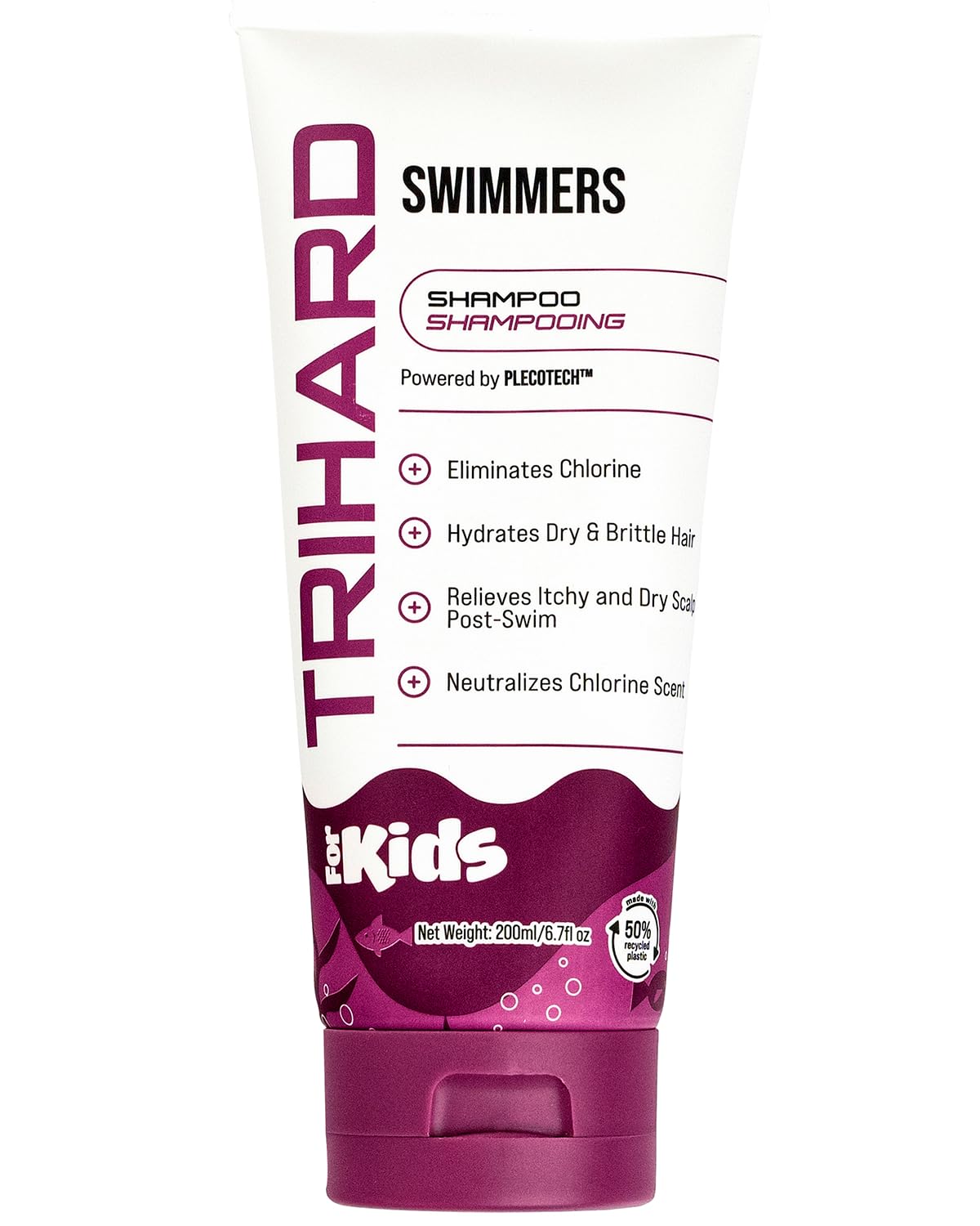 TRIHARD Kids Chlorine Defense Shampoo, Children’s Swim Shampoo to Protect and Hydrate Hair from Pool and Ocean