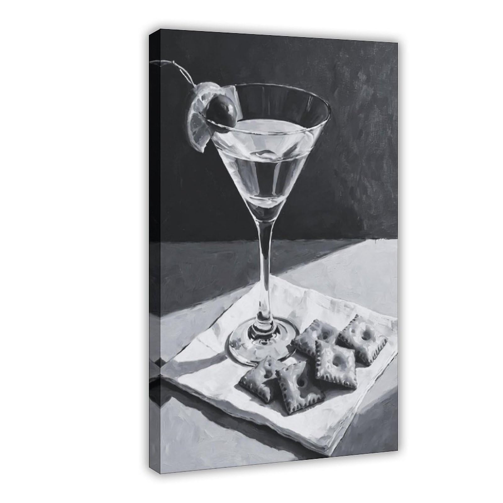 MRYCQ Martini Cocktail Poster Canvas Poster for Office Decor Gift