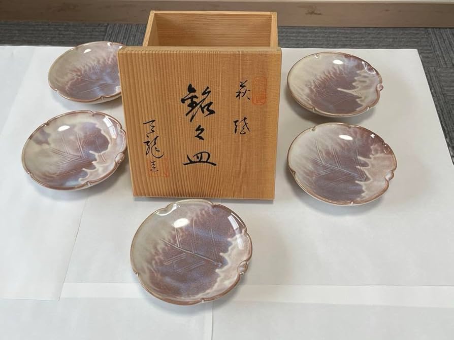 萩焼　大皿　5点 萩焼大皿5点
