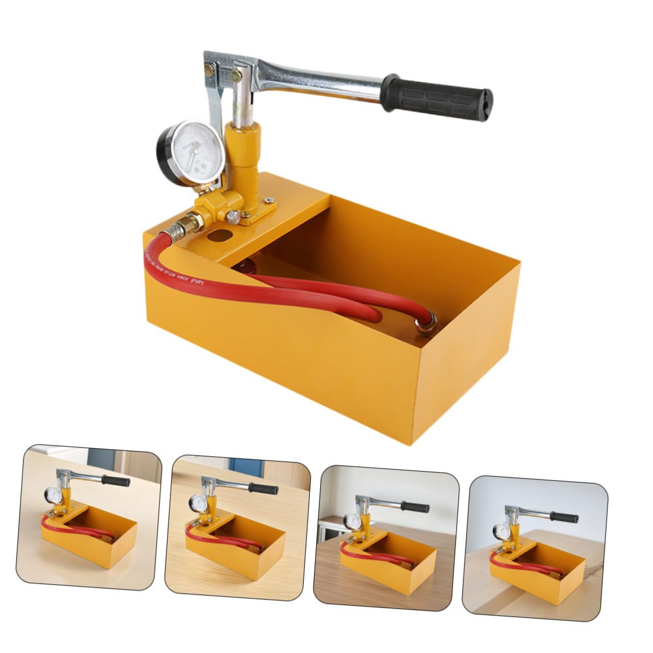 Pompe D’essai Hydrostatique Manuelle pour Canalisations et Vannes, Alliage D’aluminium, Contrôle de Pression, Format Compact, 1 Set, 25kg Couleur Aléatoire