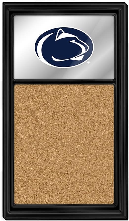 The Fan Brand NCAA Penn State Nittany Lions - Mirrored Cork Note Board - Sports Team Bar Sign Décor: Home, Dorm, Garage, Office, Fan Cave
