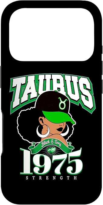 Taurus 1975 Queen Zodiac Traits Afro Diva Birthday Case for iPhone 17 Pro
