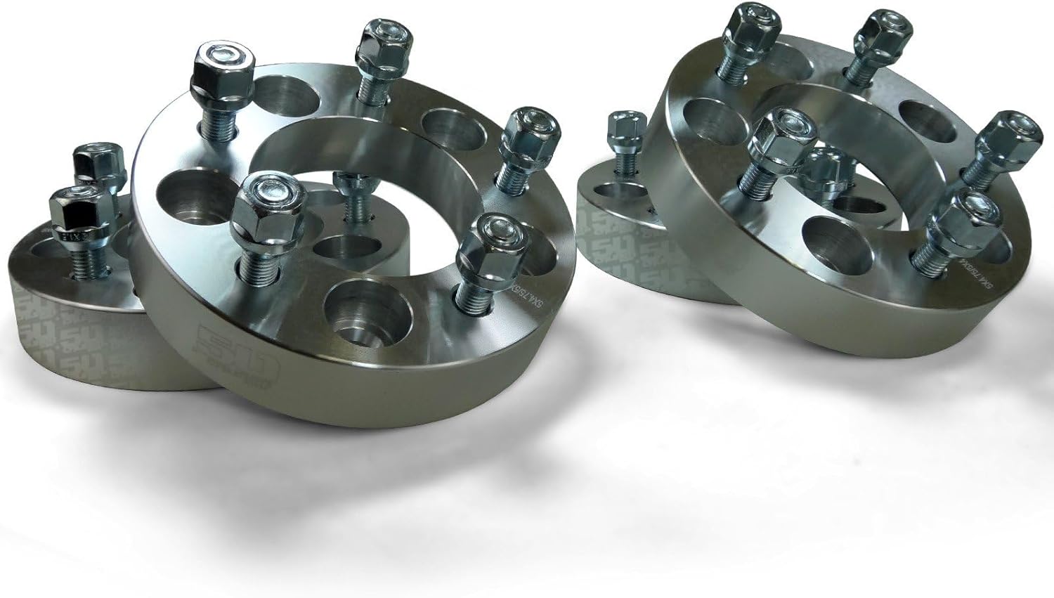 50 Caliber Racing 5x4.5 (5x114.3) Wheel Spacers – Lug Centric – CNC Billet Aluminum – 1.5 Inch – Set of 2 – Compatible with Ford, Dodge, Toyota, and More [5284A6]