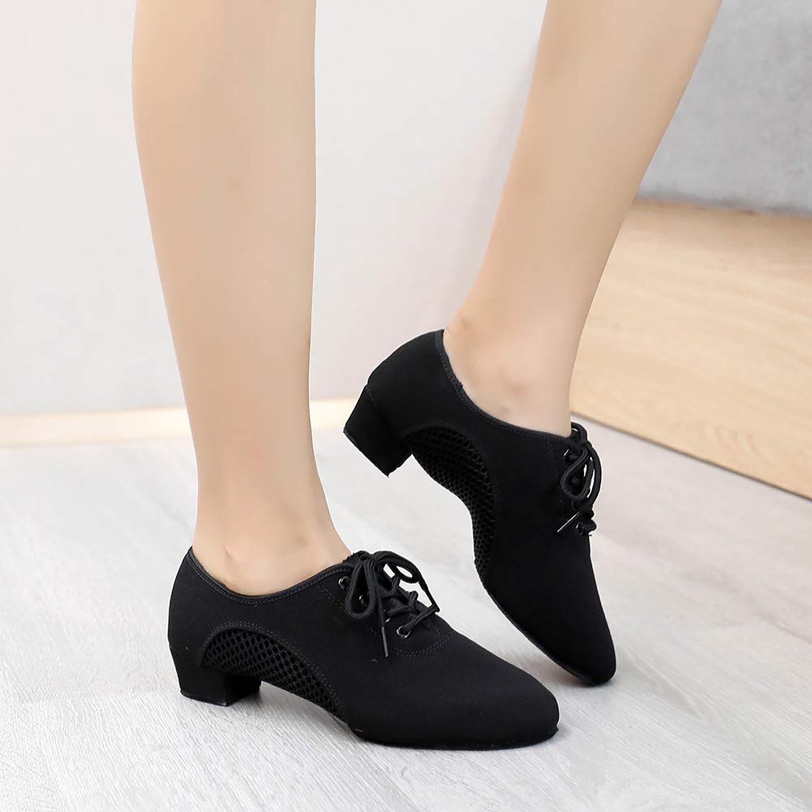 SWDZM Femmes&Homme Chaussure Danse Latine Bout Fermé Standard Salsa Ballroom Tango Chaussure