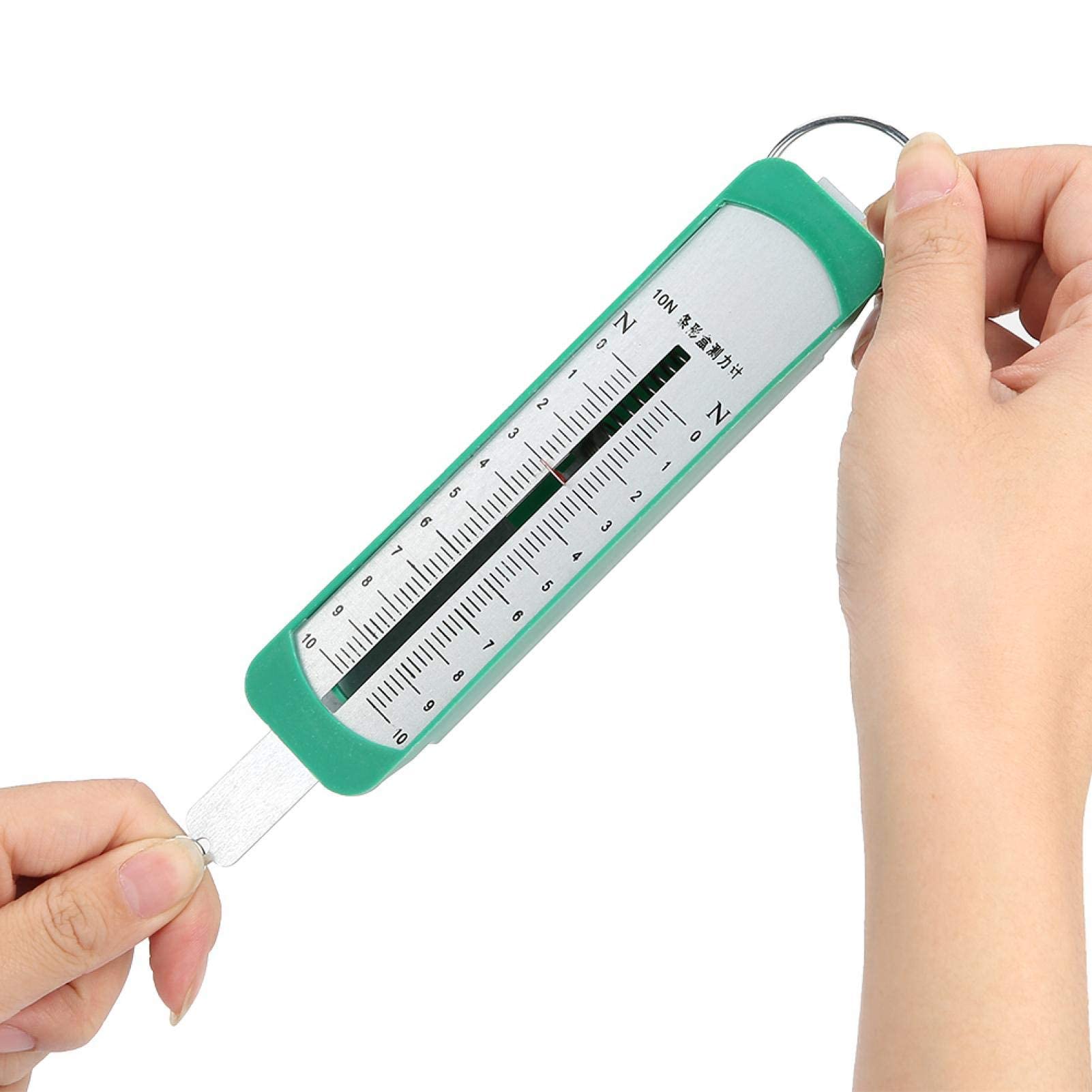 Dinamometro 10N Newton Meter Spring Dinamometer Bar 15.5cm Bilancia a molla con Struttura Standard per Esperimenti Meccanici Physics Strumento