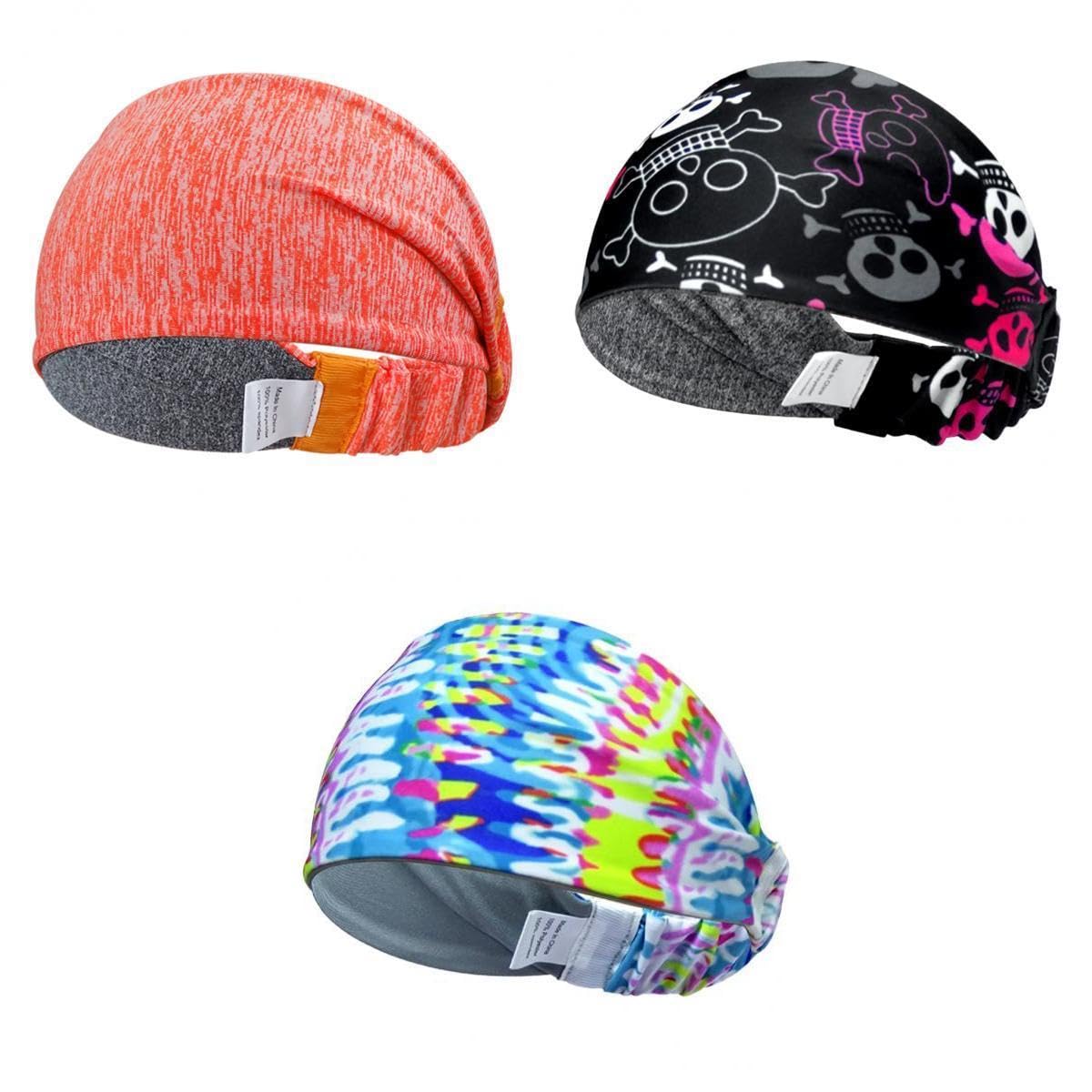 CALANDIS™ 3 Pack Sports Yoga Headband Moisture Wicking Hairband Sweat Absorption Band | Sweatbands | Clothing & Accessories | Fitness, Running & Yoga-image-47
