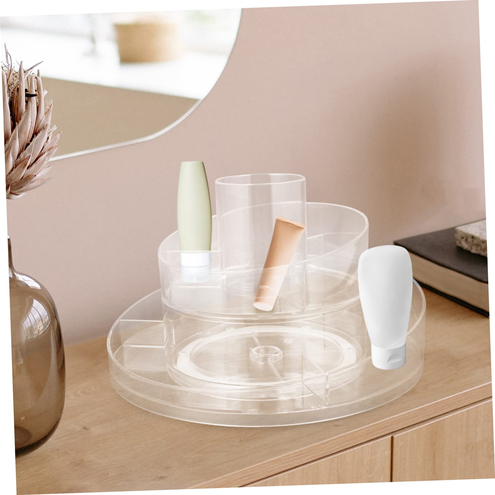 Organizzatore Cosmetici Girevole 360° PET a Due Livelli
